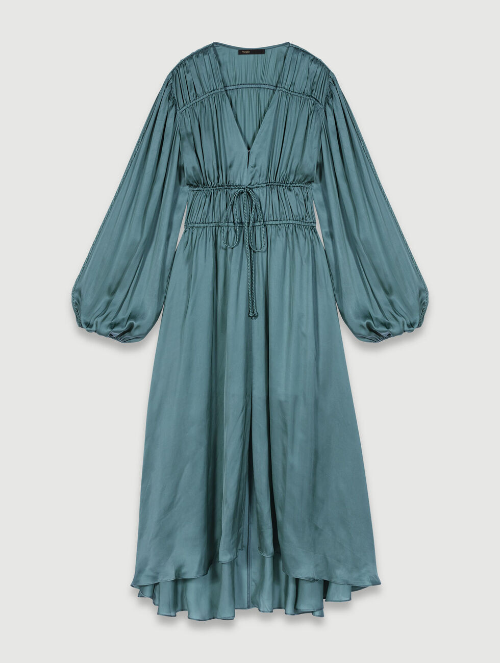 Satin-look maxi dress | Maje EU