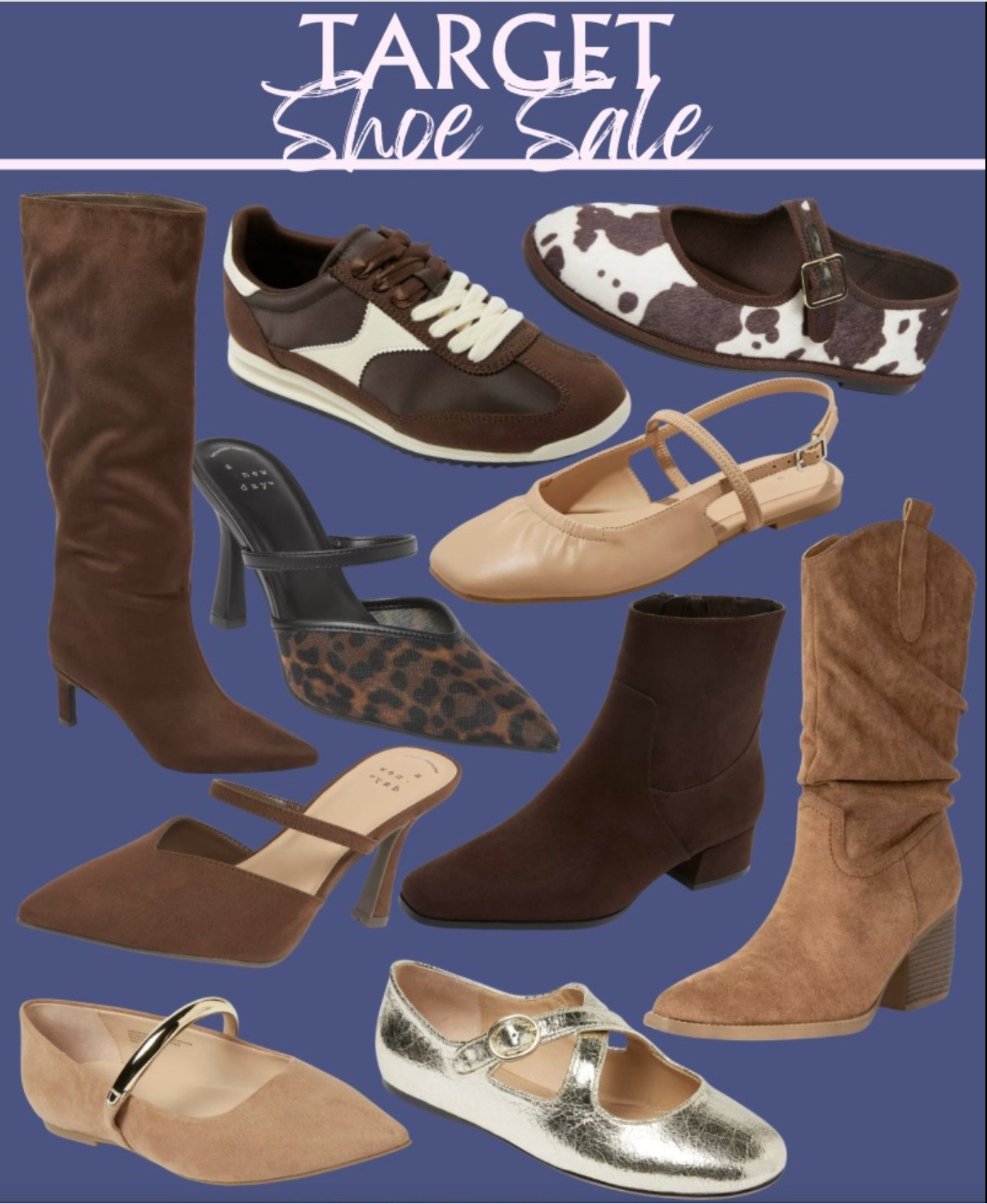 Target Shoe Sale

women’s fall outfits
Women’s booties
Suede shoes
Suede purse
Fall color palette
Fall fashion
cozy autumn layers
fall sweaters and cardigans
transitional fall fashion
chic fall boots
women’s plaid and flannel

#LTKSaleAlert #LTKSeasonal #LTKShoeCrush