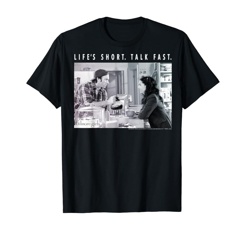 Gilmore Girls Luke And Lorelai Life's Short Talk Fast T-Shirt | Amazon (US)
