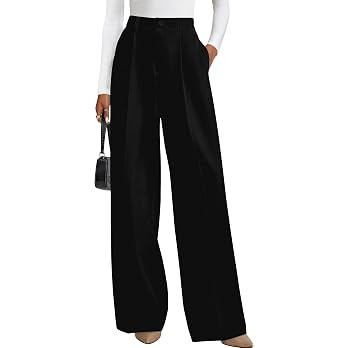 PRETTYGARDEN Womens Wide Leg Dress Pants 2026 Business Casual Flowy Work Palazzo Pants High Waist... | Amazon (US)