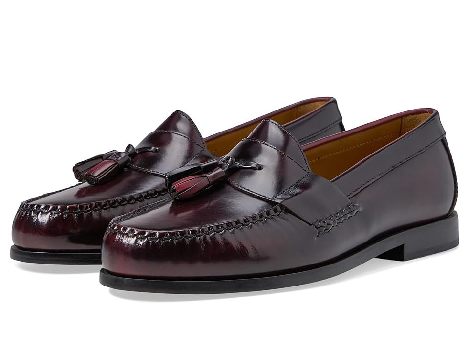 Johnston & Murphy Hayes Tassel Loafer Men's Shoes Burgundy : 11.5 M (D), Leather | Zappos
