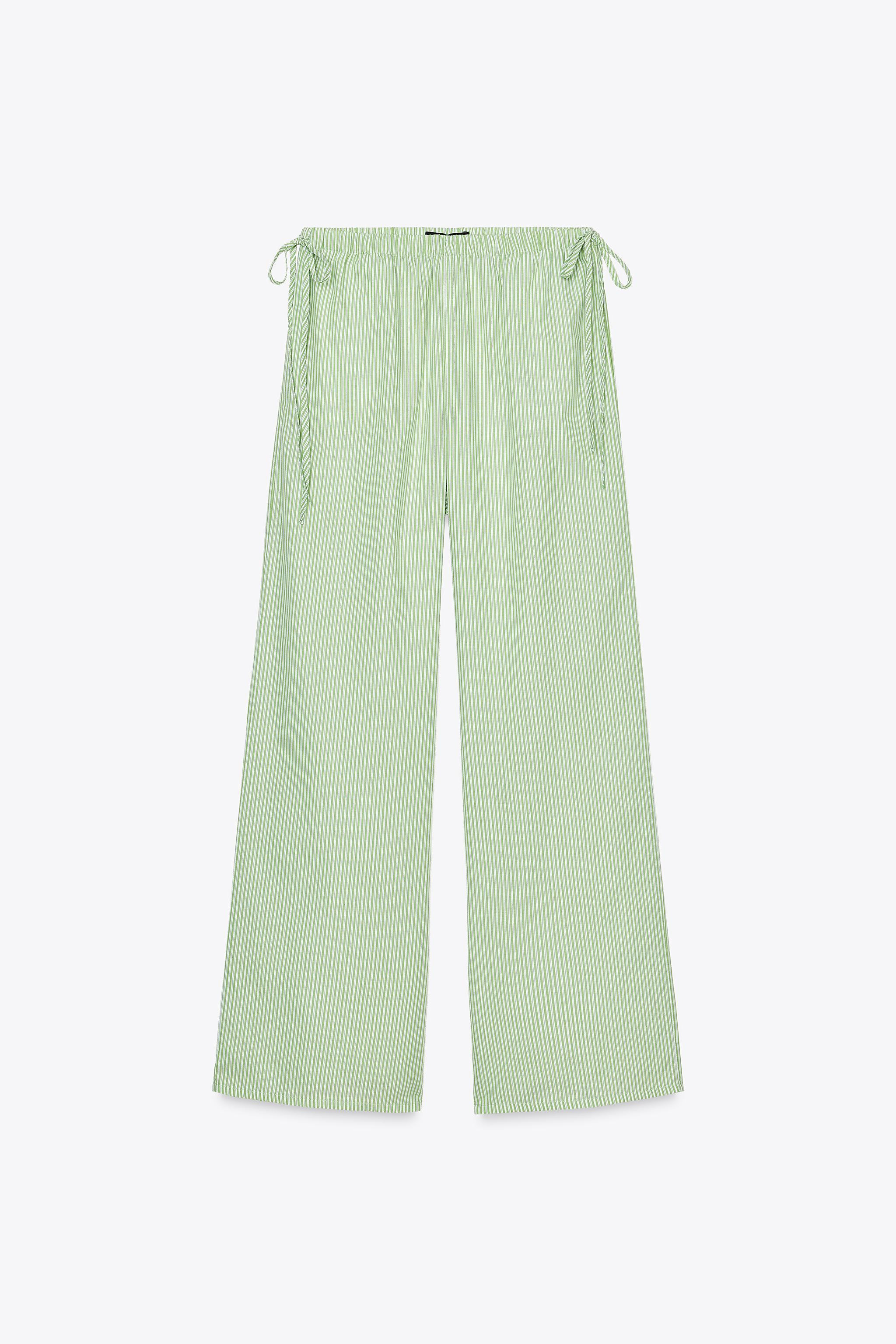 STRIPED PALAZZO TROUSERS | Zara US