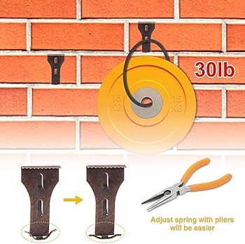 Zhitaoxun 10Pcs Brick Hook Clips,Steel Brick Hanger for Hanging Outdoors,Heavy Duty Brick Wall Ha... | Amazon (US)