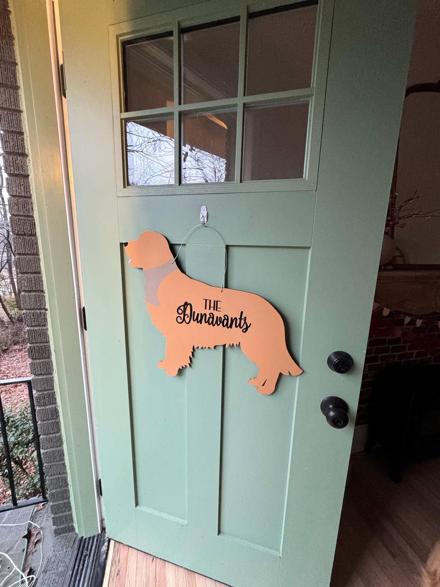 golden retriever door hanger 

#LTKhome