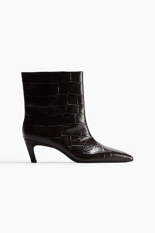 H & M - Heeled ankle boots - Brown | H&M (UK, MY, IN, SG, PH, TW, HK)