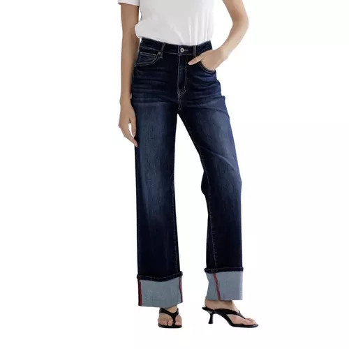 Women's Mica Denim Cuff Hem Wide Leg Jeans | Scheels Sports