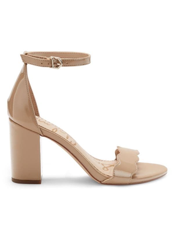 ​Odila Patent Leather Block Heel Sandals | Saks Fifth Avenue OFF 5TH