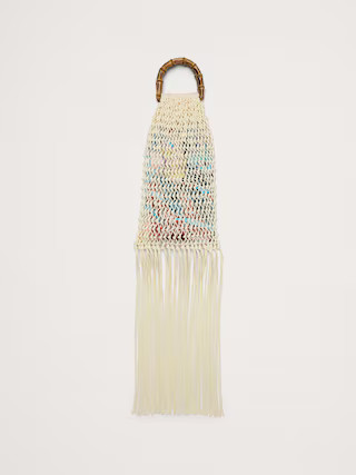 The White Lotus Waxed Cord Macramé Bag | Banana Republic (US)