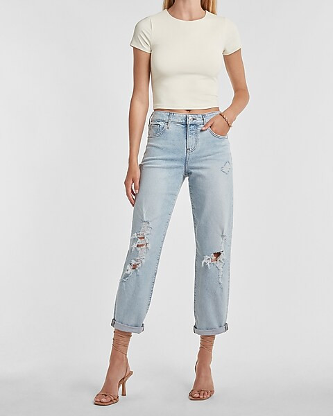 Body Contour High Compression Matte 90's Cropped Tee | Express