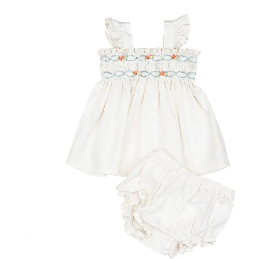 Wild Wawa Embroidered Flutter Set in Ivory at Nordstrom, Size 18-24M | Nordstrom