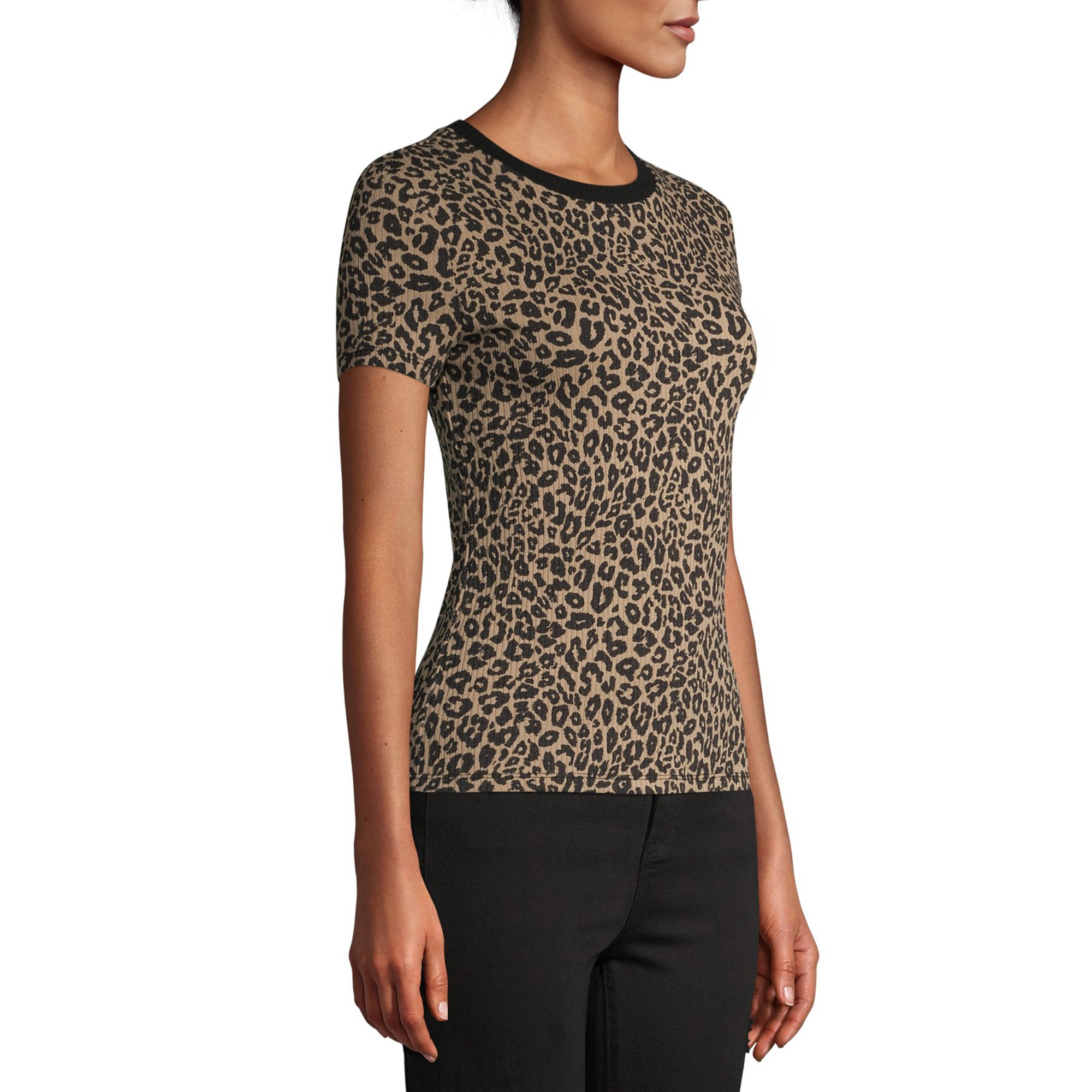 No Boundaries Juniors' Short Sleeve Ringer T-Shirt, 2-Pack | Walmart (US)