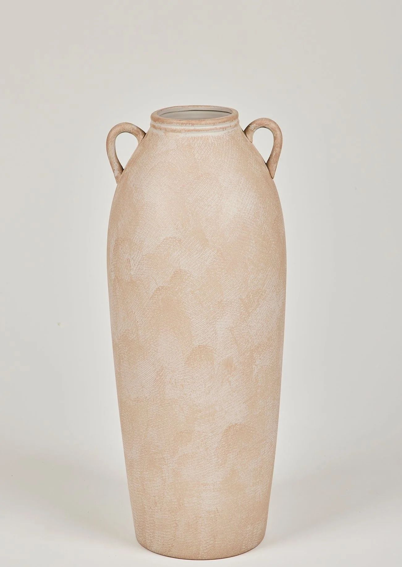 Tall Terra Cotta Floor Vase with Handles - 20" | Afloral