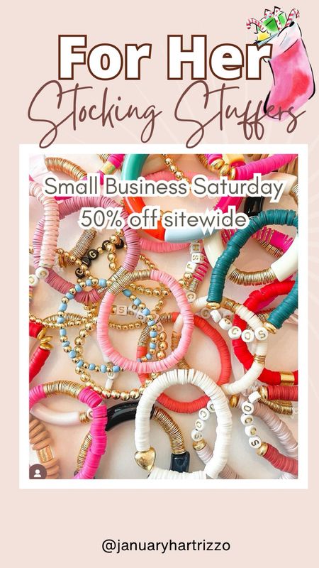 Beaded bracelets 50% off for Small business Saturday! Love mine! Makes great stocking stuffer gifts for her! 🎁

#LTKGiftGuide #LTKCyberWeek #LTKHoliday