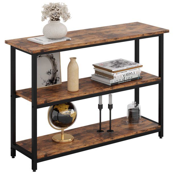 IRONCK Sofa Table, Console Table with Storage, Narrow Hallway Table for Entryway, Space-Saving, 3... | Walmart (US)