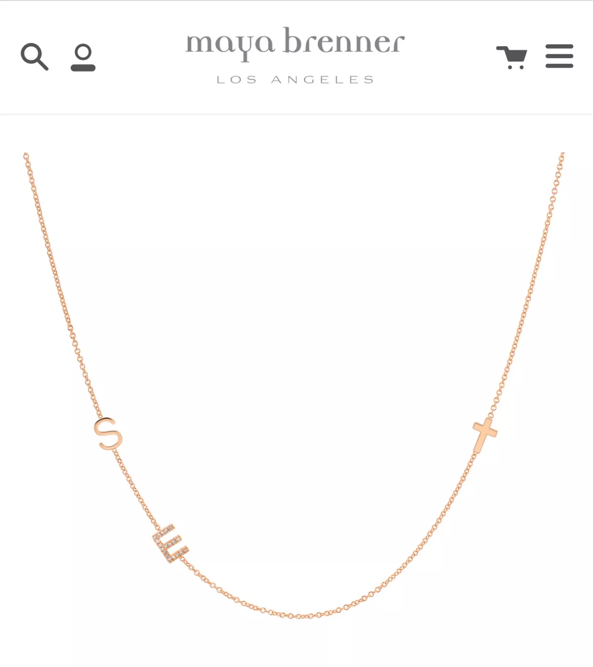 Maya Brenner Custom Gold Necklace