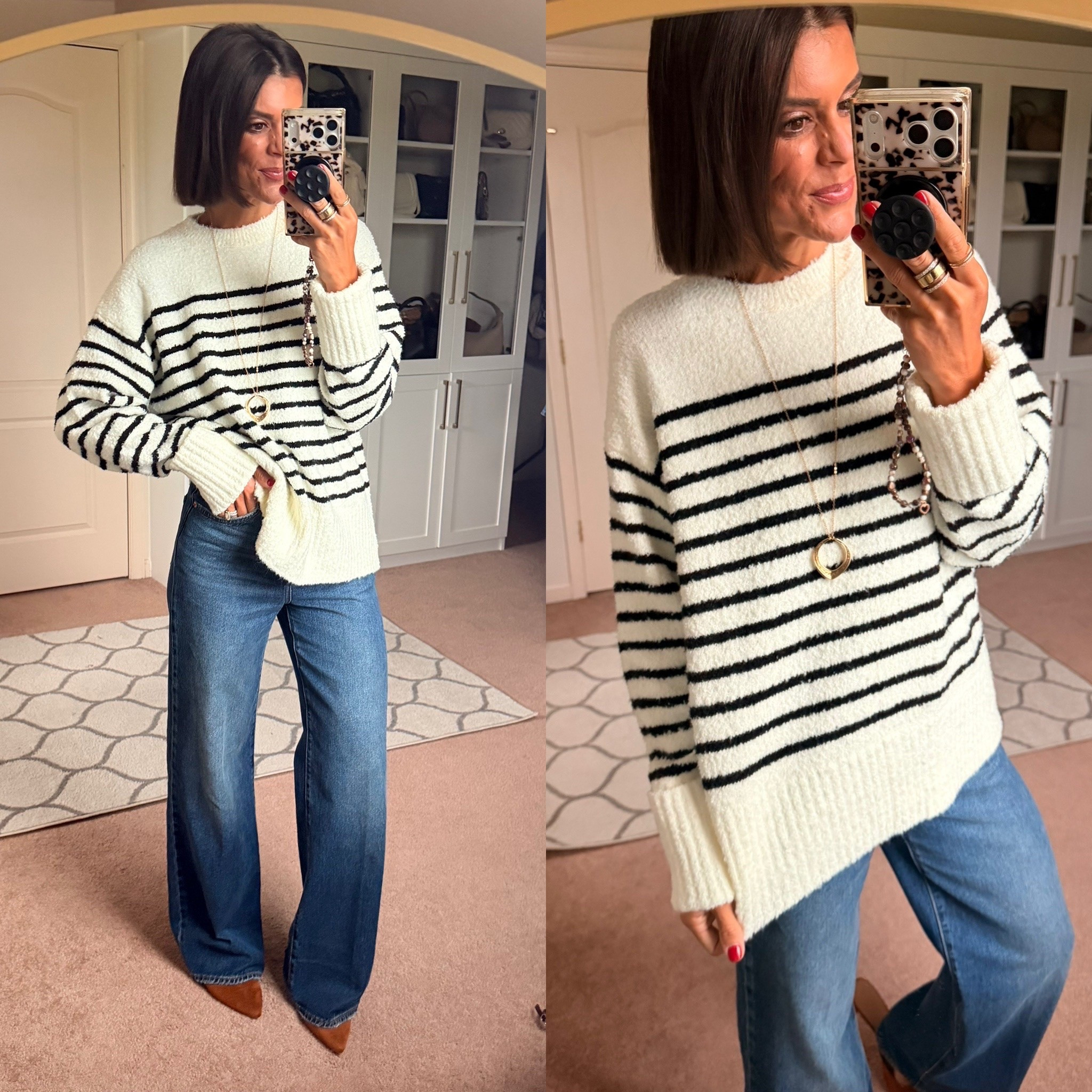 Size small in sweater jeans tts

#LTKdayinmylife #LTKgrwm #LTKmomlife