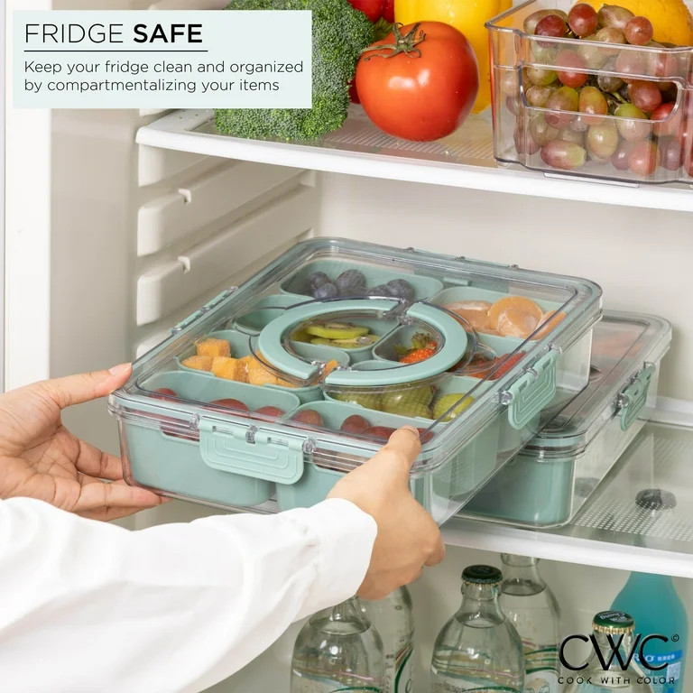 COOK WITH COLOR Snackle box for Kids Lunch Box and Snack Container, Sage | Walmart (US)