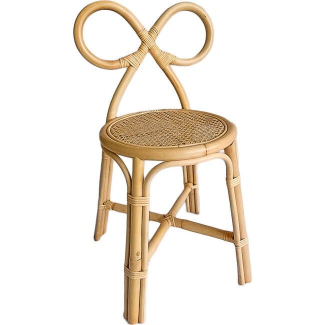 Big Kid Bow Chair, Natural | Maisonette