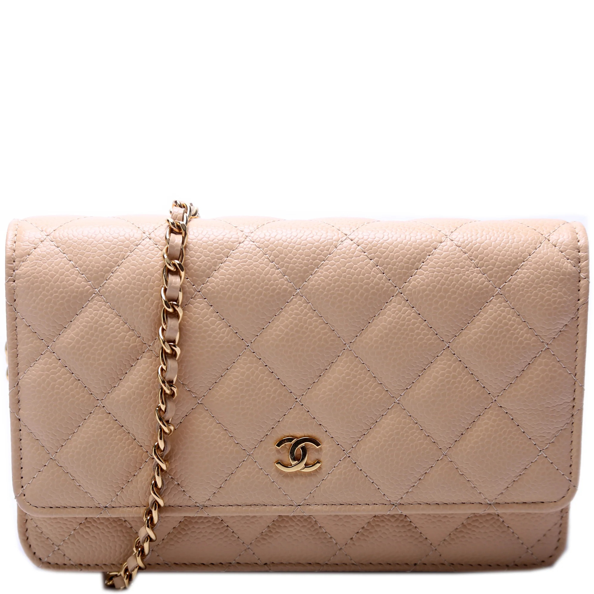 WOC Classic Quilted Caviar | Keeks Designer Handbags