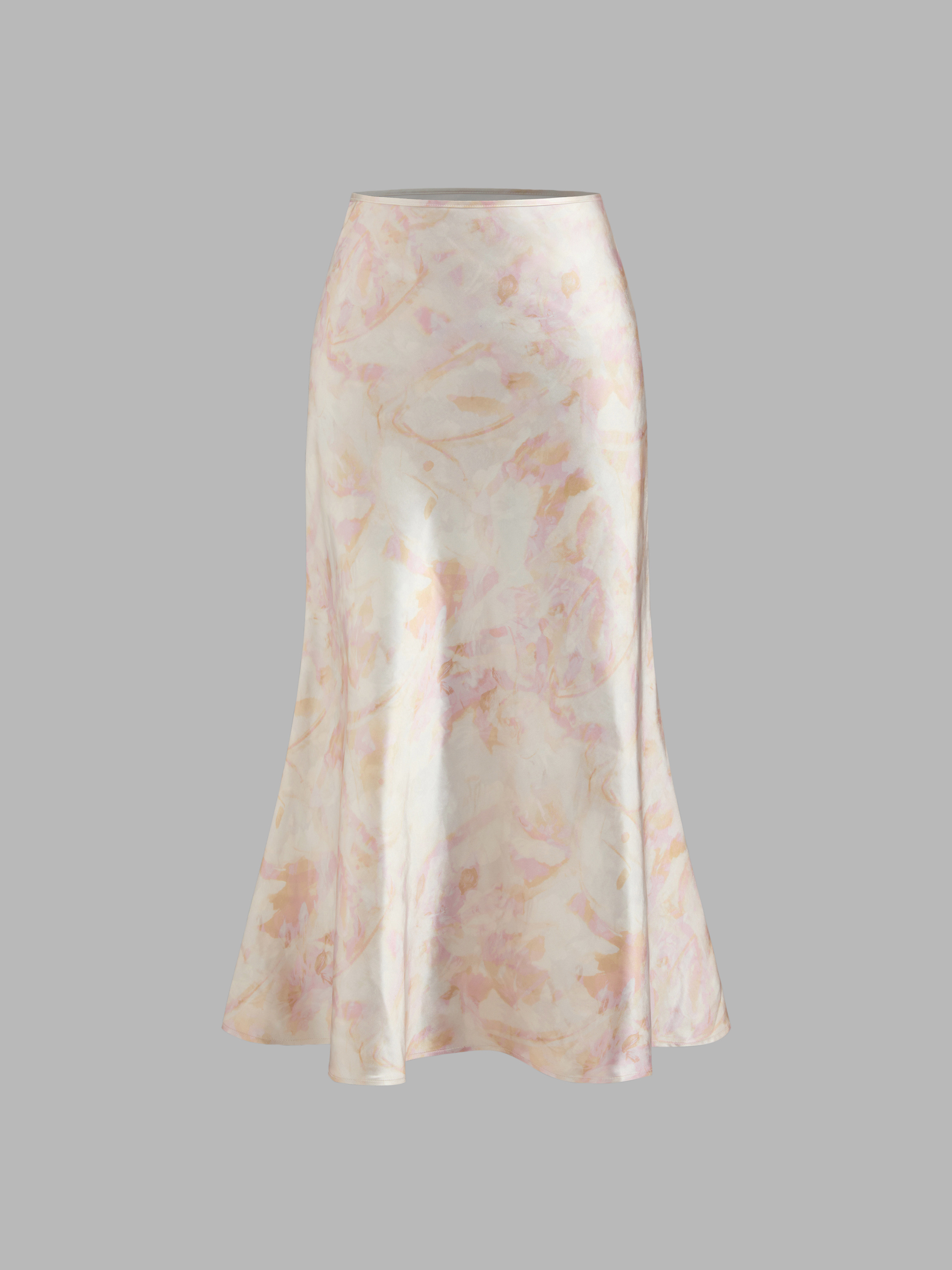 Long Skirts Woven Mid Rise Floral Maxi Skirt For Vacation | Cider