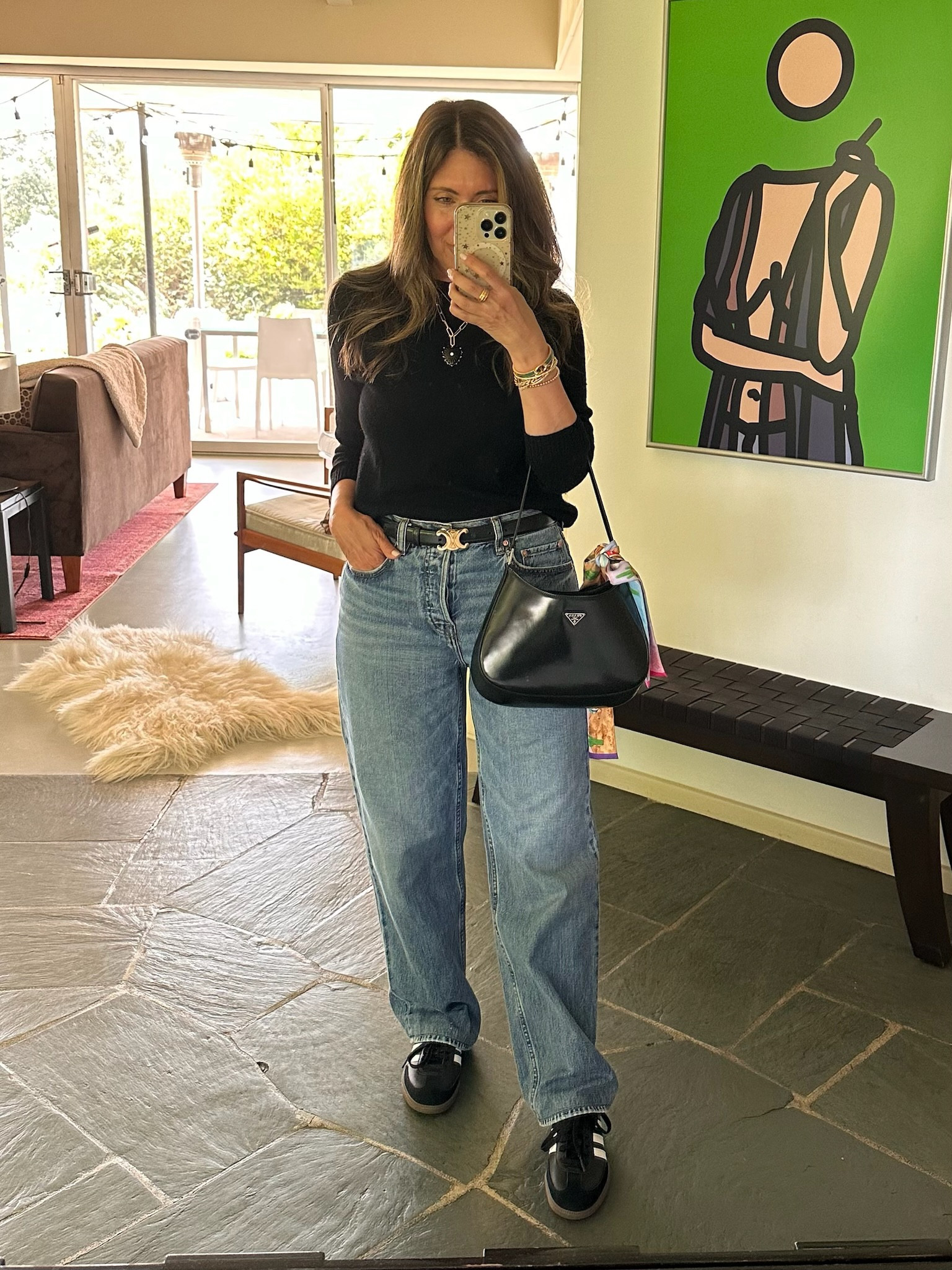 #OOTD

Wearing my #Adidas Sambas out for the first time! Also wearing my favorite #MinnieRose cashmere sweater 🖤✨

#LTKFashion #Prada #Celine

#LTKSeasonal #LTKitbag #LTKover40