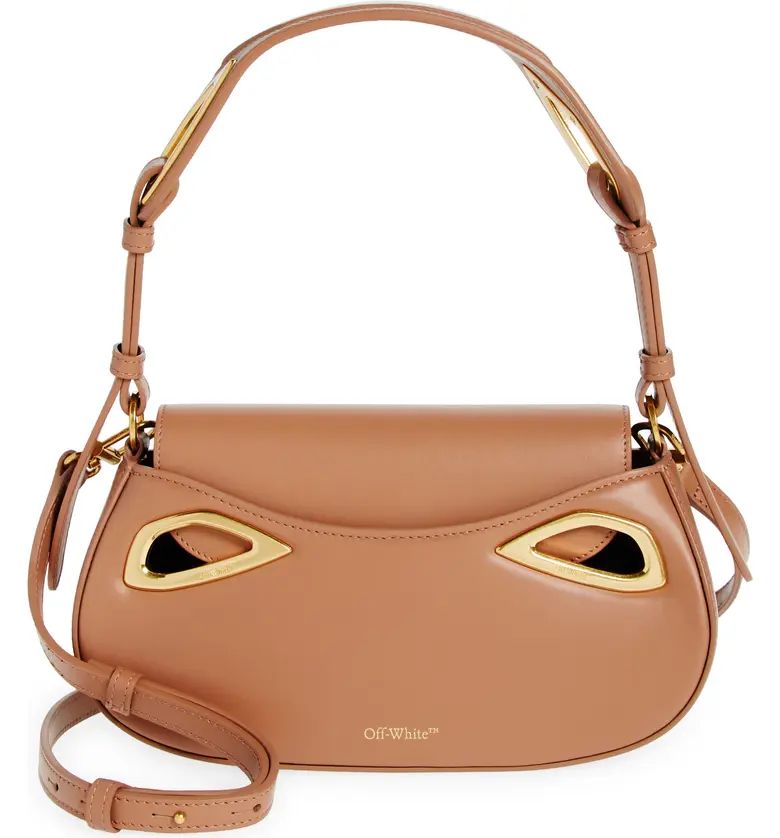 Clam Calfskin Leather Shoulder Bag | Nordstrom