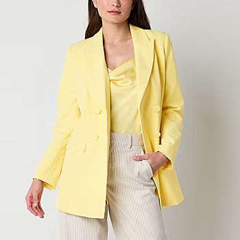 Worthington Womens Regular Fit Double Breasted Blazer | JCPenney