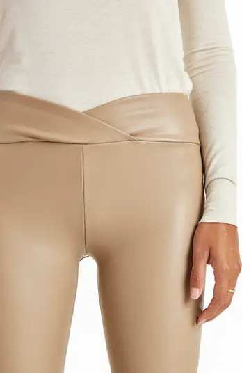 Splendid x Cella Jane Faux Leather Flare Leg Pants | Nordstrom | Nordstrom