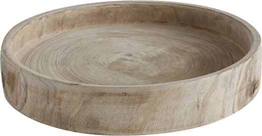 Creative Co-Op Paulownia Wood Hand Carved Tray | Amazon (US)