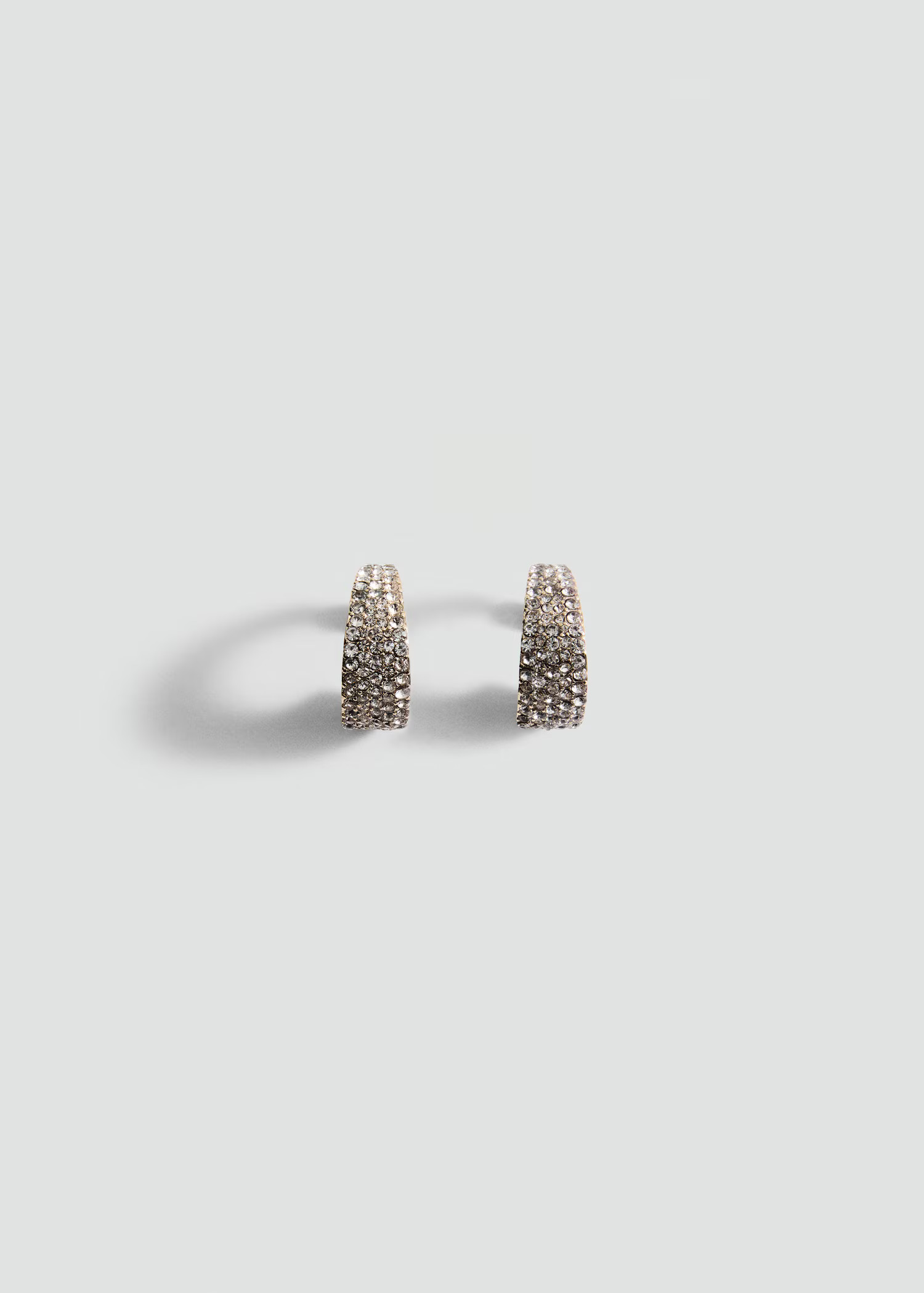 Faceted crystal hoop earrings - Women | MANGO USA | Mango (US/MX/AU)