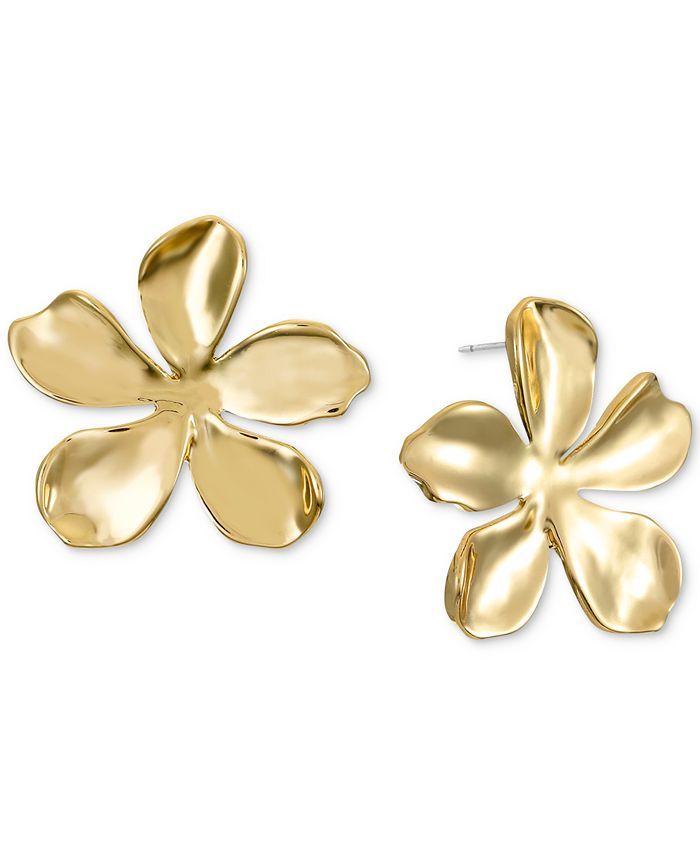 Gold-Tone Flower Stud Earrings, Created for Macy's | Macys (US)