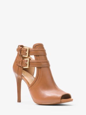 Blaze Leather Open-Toe Bootie | Michael Kors US