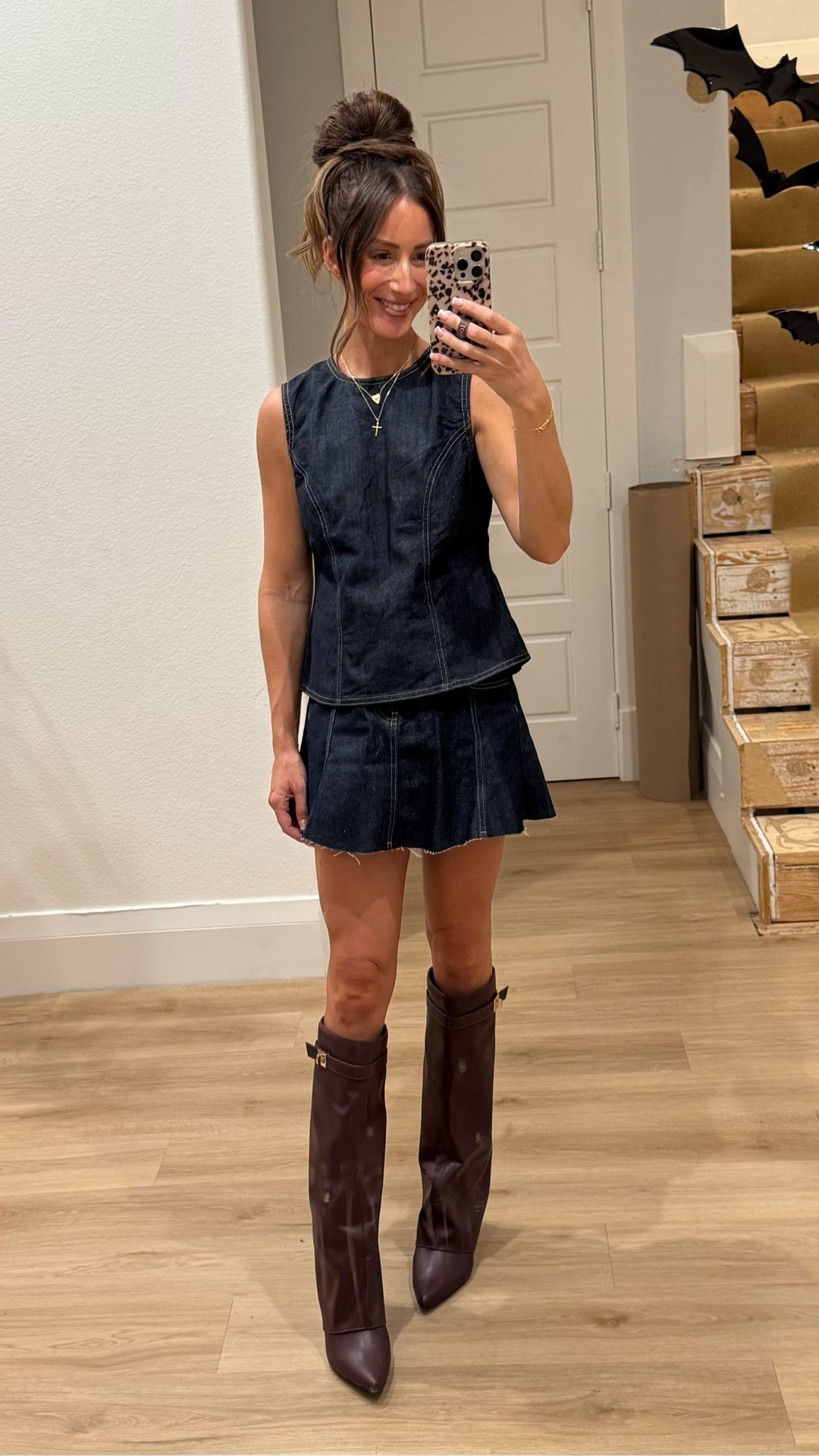 Target finds! Cutest denim set and burgundy boots (also come in black. Everything is tts! 

#LTKSaleAlert #LTKShoeCrush #LTKStyleTip