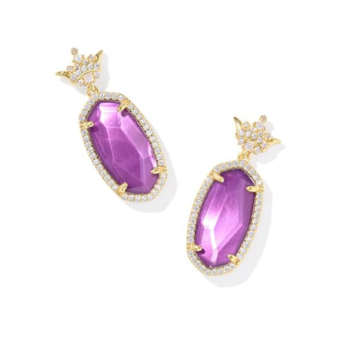Kendra Scott Disney Dana Princess Drop Earrings in Mauve Mother Of Pearl, 14k Gold-Plated Brass, Fashion Jewelry for Women | Amazon (US)