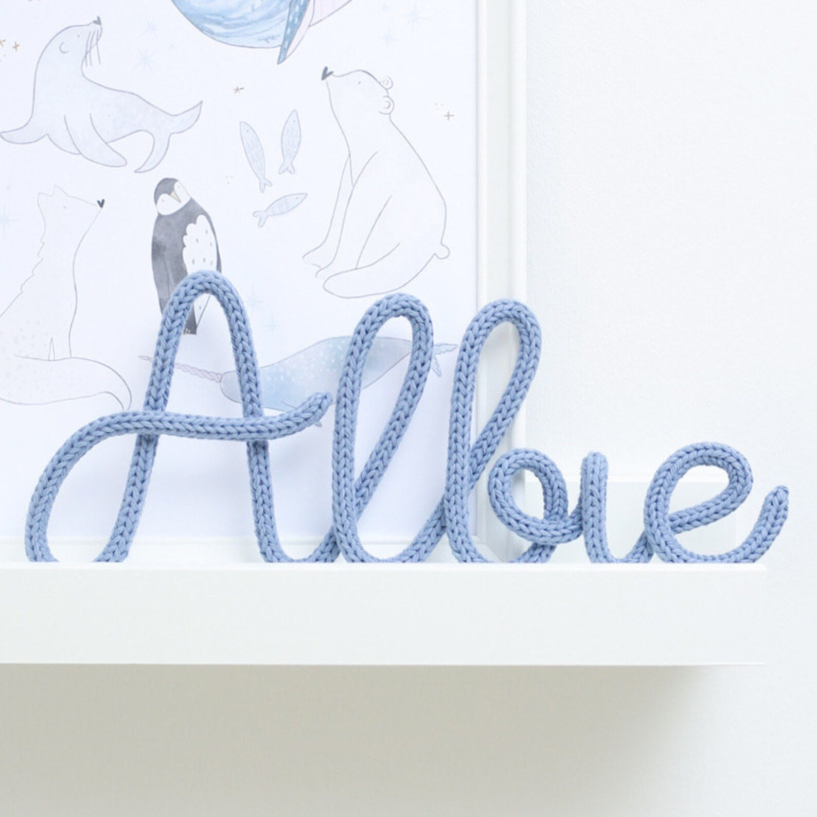 Knitted Wire Name Sign, Kids Room Decor, Personalised Baby Gift, Nursery Name Sign, Children’s ... | Etsy (Global)