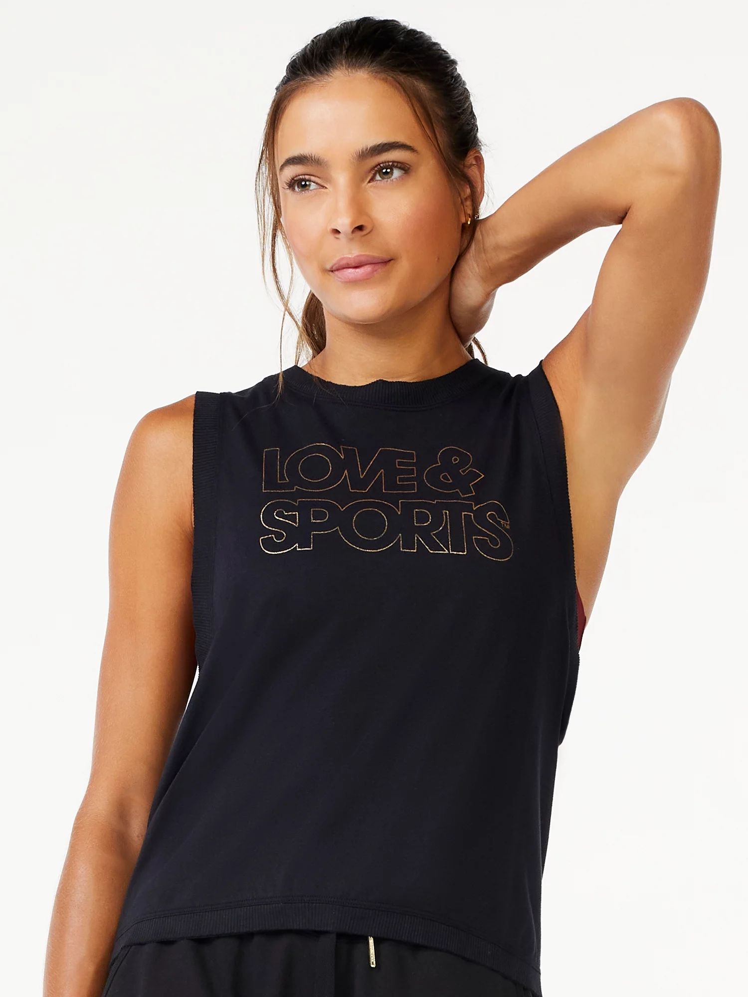 Love & Sports Women's Logo Muscle Tank Top - Walmart.com | Walmart (US)