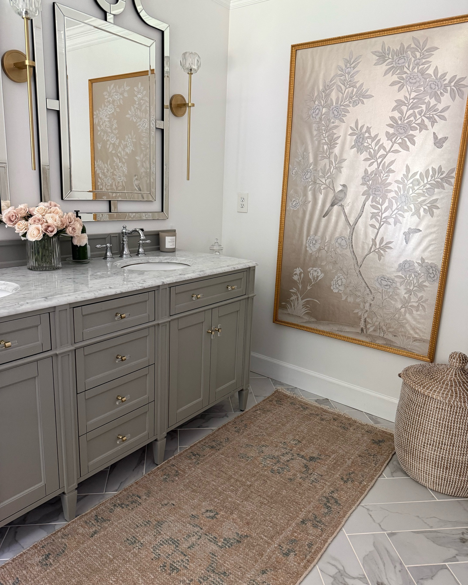 I swapped out my old runner for this more muted design one, and I love the softness and warmth it adds to my bathroom.

#LTKHome