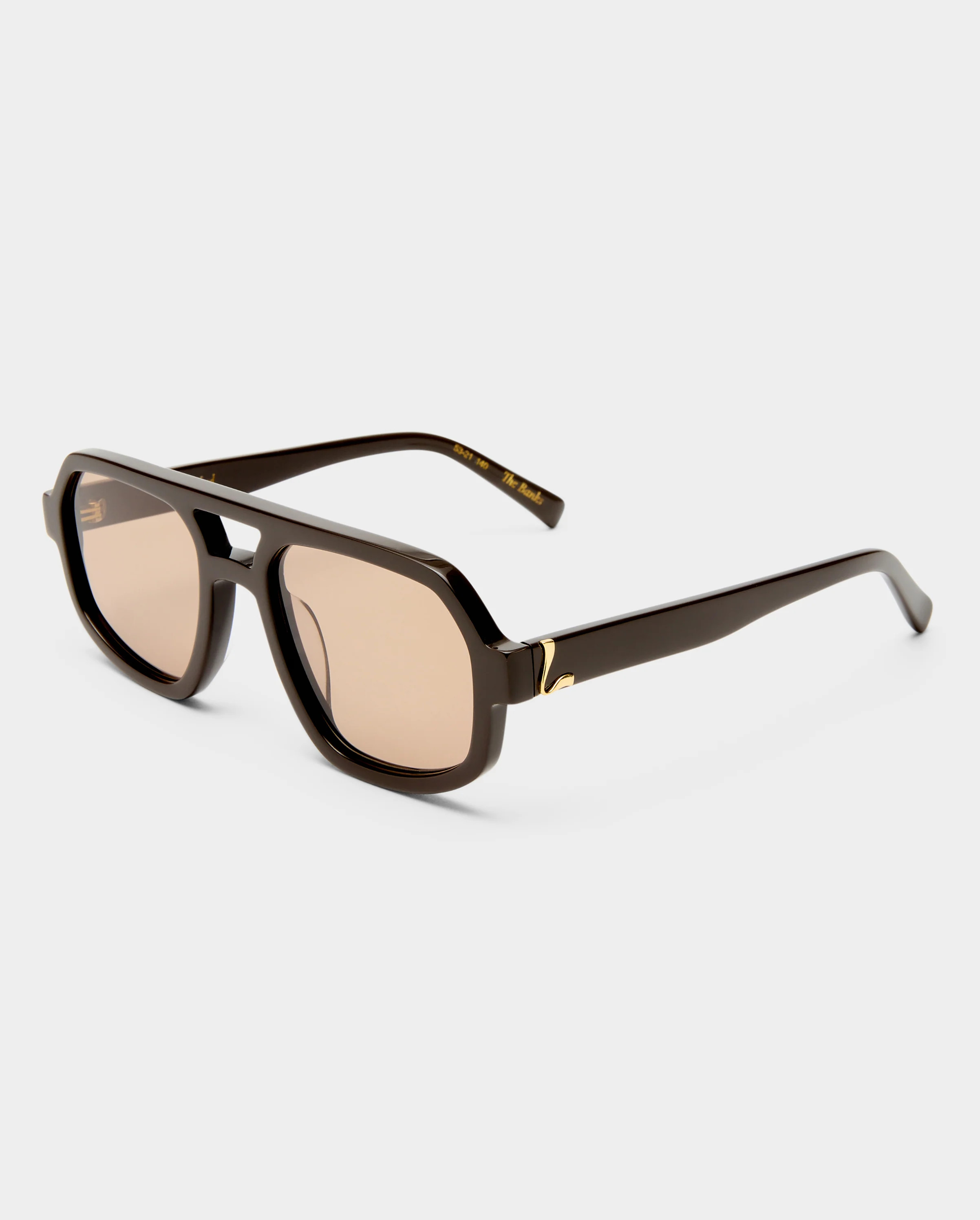 The Banks Dark Chocolate Female Aviator Sunglasses | Luv Lou | Luv Lou