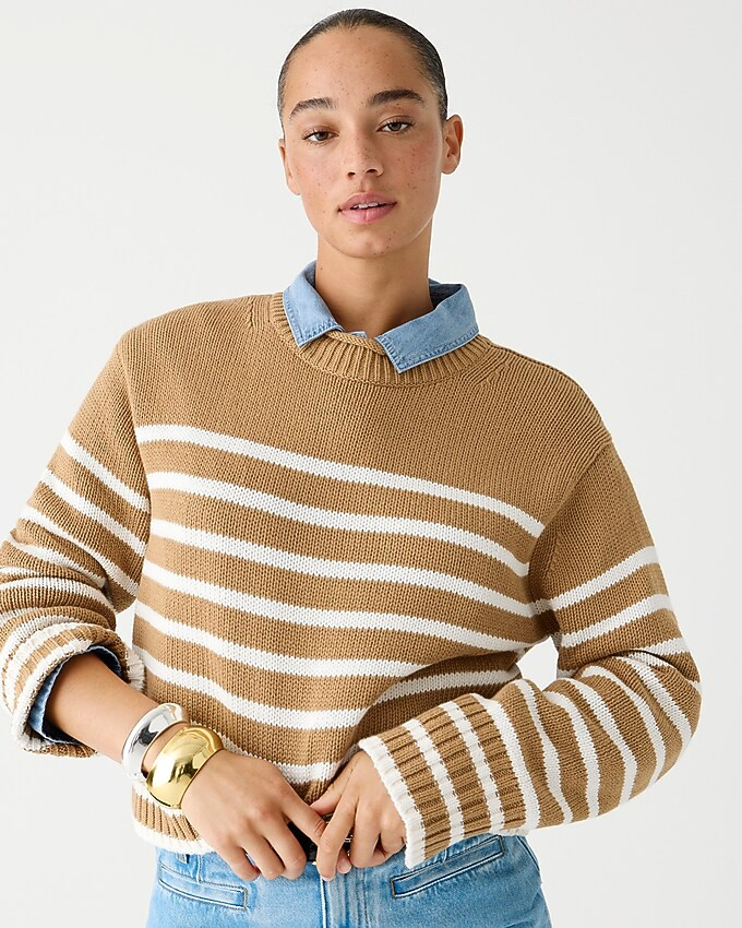 Rollneck™ sweater in stripe | J. Crew US