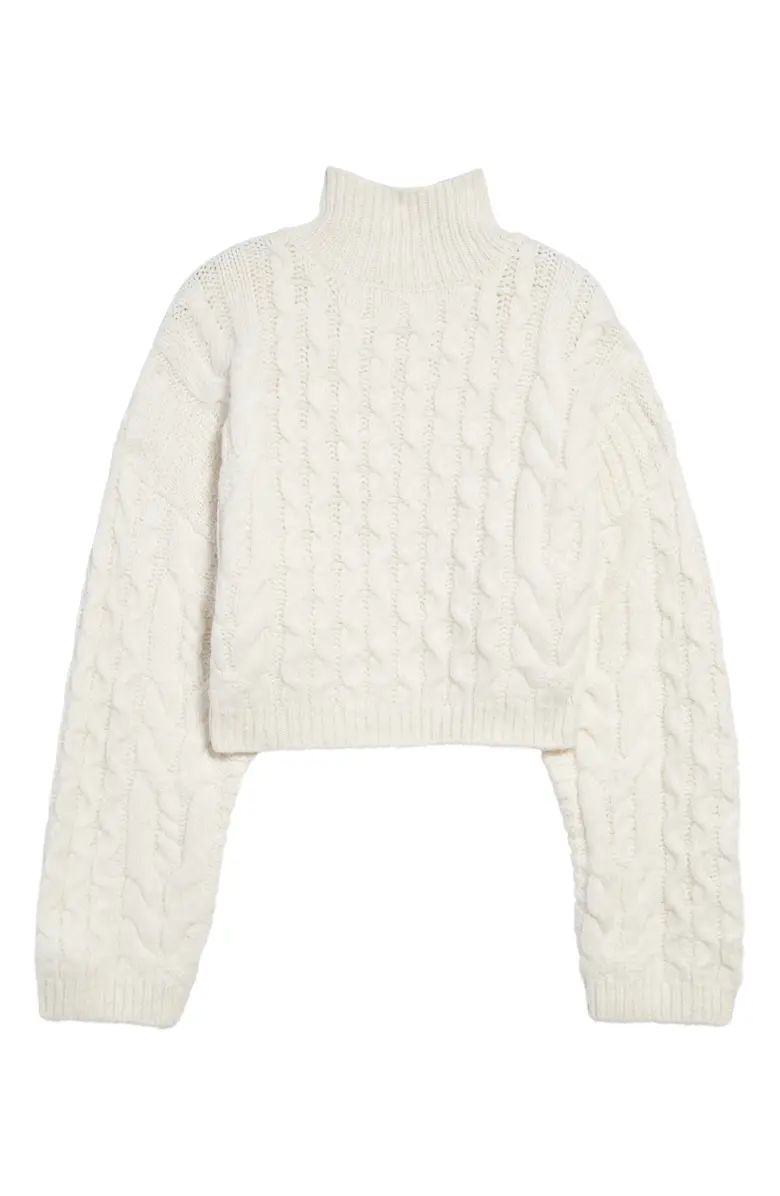 Topshop Turtleneck Cable Stitch Sweater | Nordstrom | Nordstrom