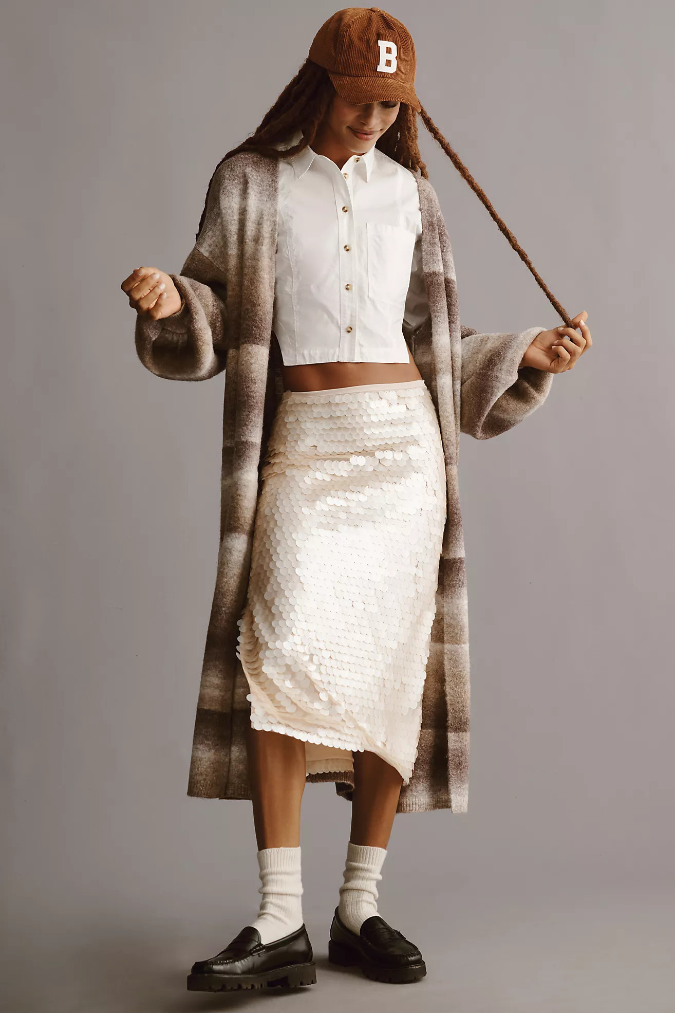 By Anthropologie Cozy Ombre Stripe Duster Sweater | Anthropologie (US)