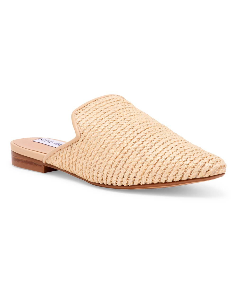 Steve Madden Women's Mules RAFFIA - Beige Raffia Mattis Mule - Women | Zulily