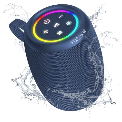 Portable Bluetooth Speaker, Powerful Loud Sound Wireless Speaker, Bluetooth V5.3, IPX5 Waterproof, TWS Pairing, Small Speakers for Outdoor Home Party Beach Shower, Holiday Birthday Electronics Gift | Amazon (US)