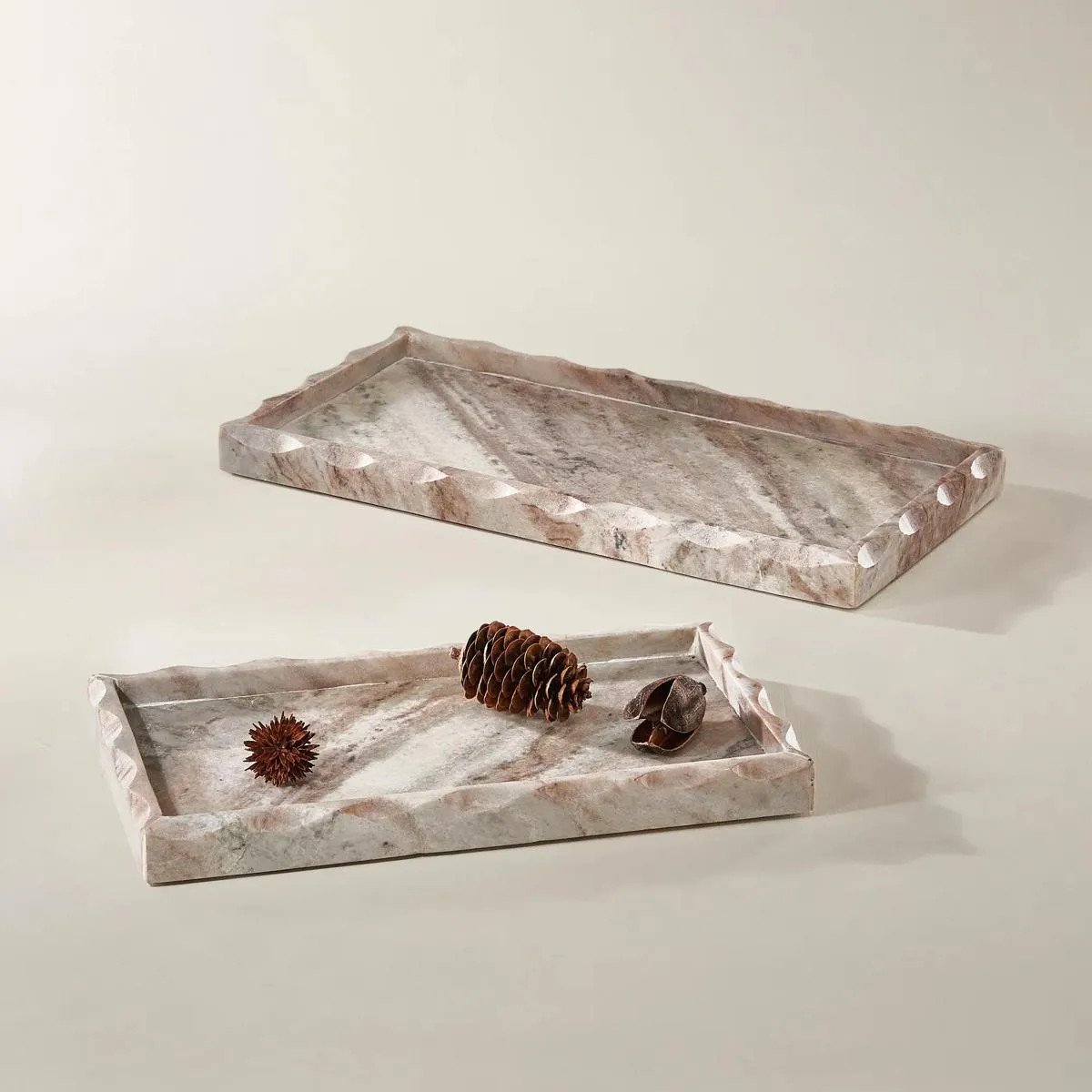 Neutral Etched Tray | Z Gallerie