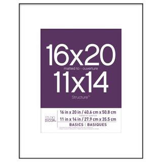 Basics Black Frame with Mat by Studio Decor® | 16" x 20" / 11" x 14" mat | Michaels® | Michaels Stores