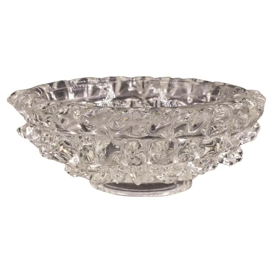 Ercole Barovier Rostrato Murano Glass Vase for Barovier & Toso, 1940s | 1stDibs