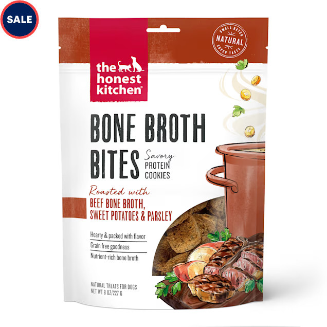 The Honest Kitchen Bone Broth Bites: Roasted with Beef Bone Broth, Sweet Potatoes & Parsley Dog T... | Petco