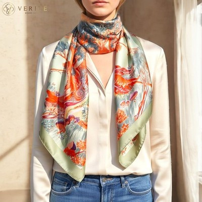 RARE VINTAGE HERMES Silk Scarf "Kuggor tree" Carre 90 Duty-free US | eBay CA