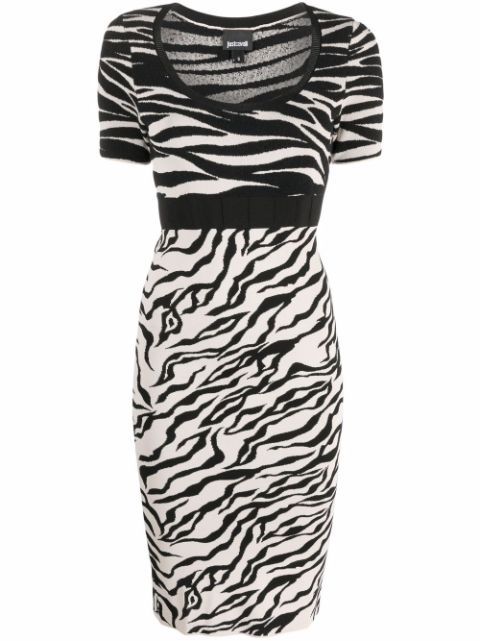 Just Cavalli zebra-print Stretch Dress - Farfetch | Farfetch Global