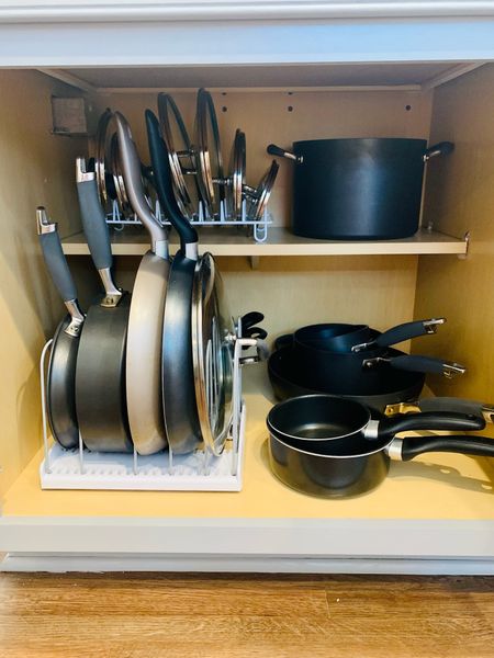 These pan organizers are so great for keeping my cabinets tidy!

#LTKstyletip #LTKfamily #LTKhome